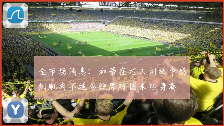 全市场消息：加蒂在尤文训练中感到肌肉不适或缺席对国米热身赛